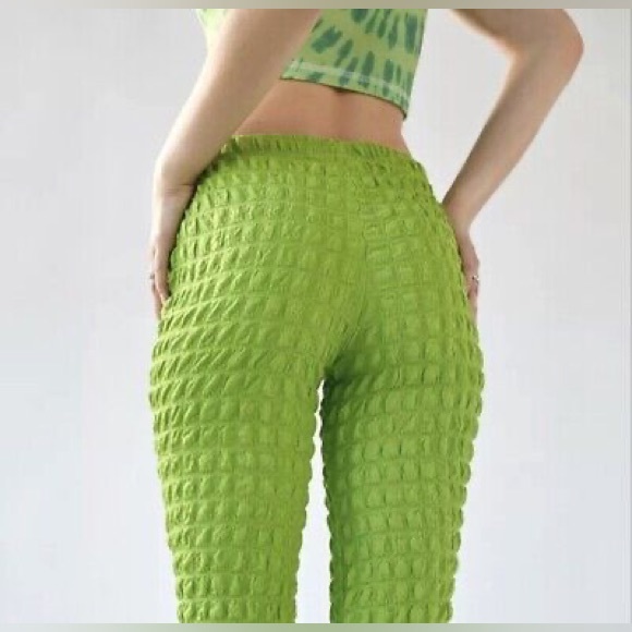 Urban Outfitters Green Tanya Knit Bubble Pants - Picture 3 of 5